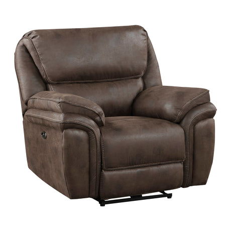 8517BRW-1PW Power Reclining Chair - Luna Furniture