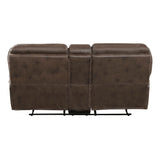 8517BRW*2 Sofa and Loveseat from Homelegance - Luna Furniture