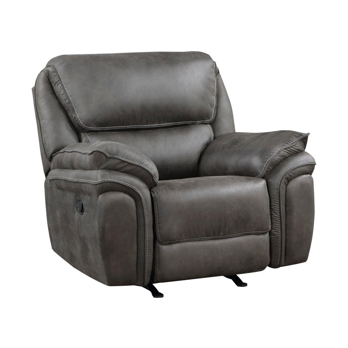 Proctor Gray Microfiber Rocker Reclining Chair from Homelegance - Luna Furniture