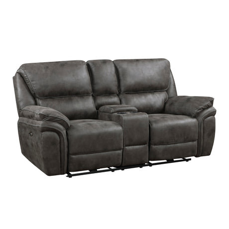 8517GRY*2PW Power Reclining Sofa and Loveseat from Homelegance - Luna Furniture