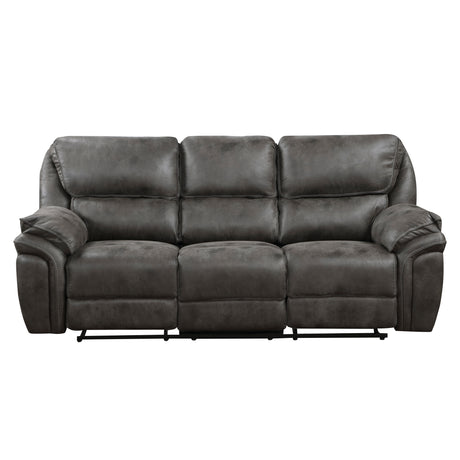8517GRY-3 Double Reclining Sofa - Luna Furniture