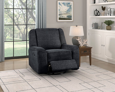Monterey Ebony Swivel Reclining Chair from Homelegance - Luna Furniture