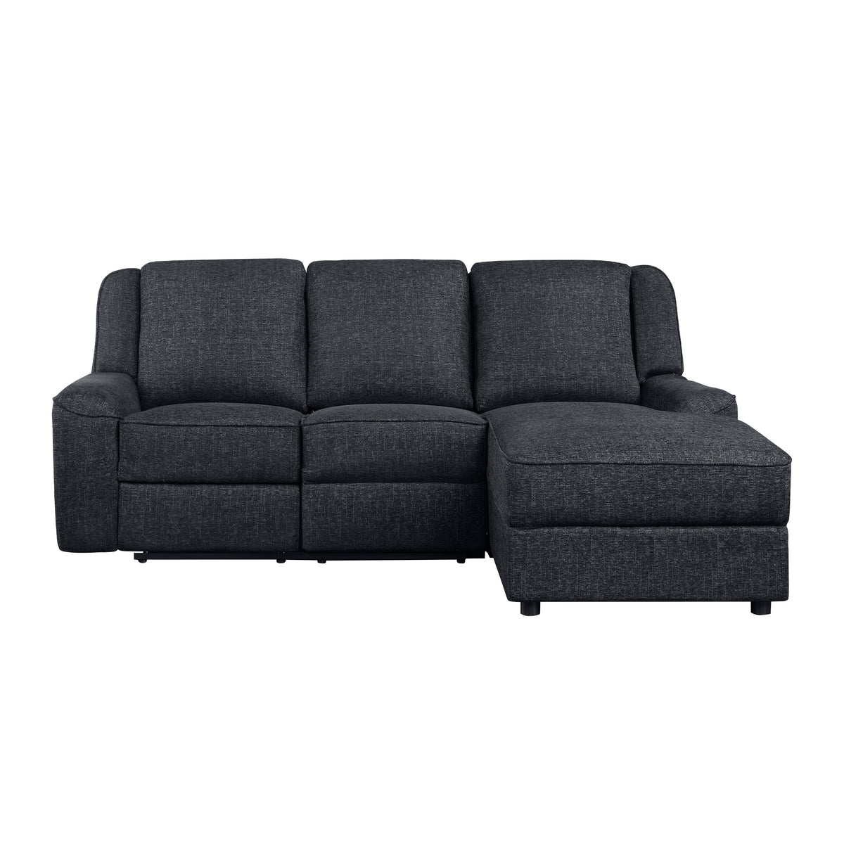 8530EB*SC (2)2-Piece Reclining Sectional with Right Chaise from Homelegance - Luna Furniture
