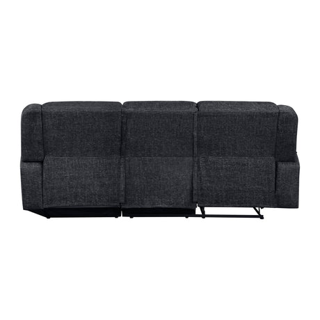 Monterey Ebony 2-Piece Reclining Sectional with Right Chaise from Homelegance - Luna Furniture