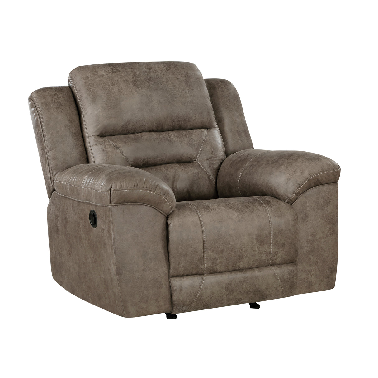 Hazen Brown Microfiber Rocker Reclining Chair from Homelegance - Luna Furniture