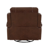 Newnan Brown Swivel Glider Reclining Chair from Homelegance - Luna Furniture