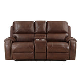 8549BRW*2 Sofa and Loveseat from Homelegance - Luna Furniture