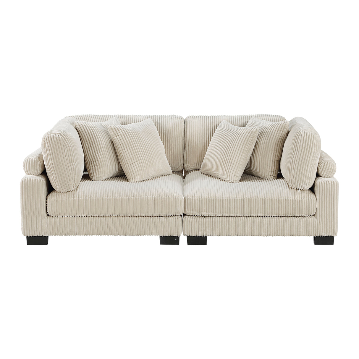 Traverse Beige Corduroy 2-Piece Loveseat from Homelegance - Luna Furniture