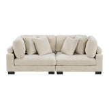 Traverse Beige Corduroy 2-Piece Loveseat from Homelegance - Luna Furniture
