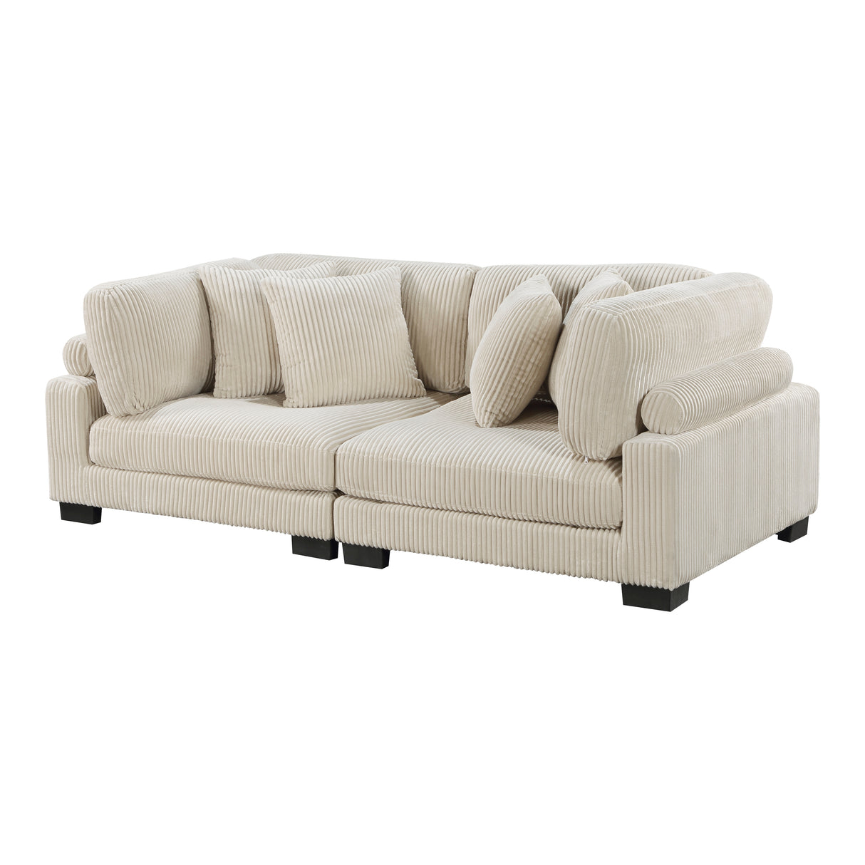 Traverse Beige Corduroy 2-Piece Loveseat from Homelegance - Luna Furniture
