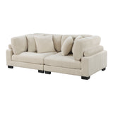 Traverse Beige Corduroy 2-Piece Loveseat from Homelegance - Luna Furniture
