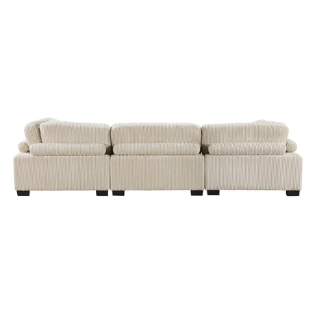 Traverse Beige Corduroy 3-Piece Sofa from Homelegance - Luna Furniture