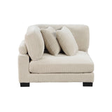 Traverse Beige Corduroy 4-Piece Modular Sectional with Ottoman from Homelegance - Luna Furniture