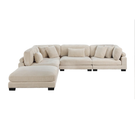8555BE*5OT (5)5-Piece Modular Sectional with Ottoman from Homelegance - Luna Furniture