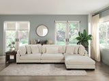 Traverse Beige Corduroy Corner Seat from Homelegance - Luna Furniture
