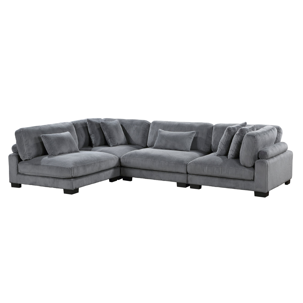 8555GY*4SC (4)4-Piece Modular Sectional from Homelegance - Luna Furniture