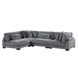 8555GY*4SC (4)4-Piece Modular Sectional from Homelegance - Luna Furniture
