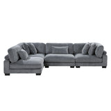 8555GY*4SC (4)4-Piece Modular Sectional from Homelegance - Luna Furniture