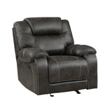 Gainesville Chocolate Microfiber Double Reclining Living Room Set from Homelegance - Luna Furniture