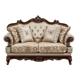 Balthasar Brown Loveseat from Homelegance - Luna Furniture