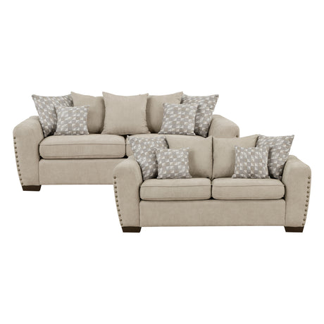 Silverthorne Light Brown 2-Piece Living Room Set from Homelegance - Luna Furniture