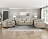 Silverthorne Light Brown Loveseat from Homelegance - Luna Furniture