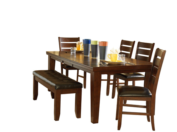 Ameillia Brown Rectangular Extendable Dining Set | 586 - Luna Furniture