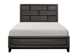 Davi Gray Queen Panel Bed - Luna Furniture