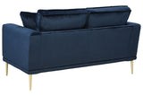 Macleary Navy Loveseat -  - Luna Furniture