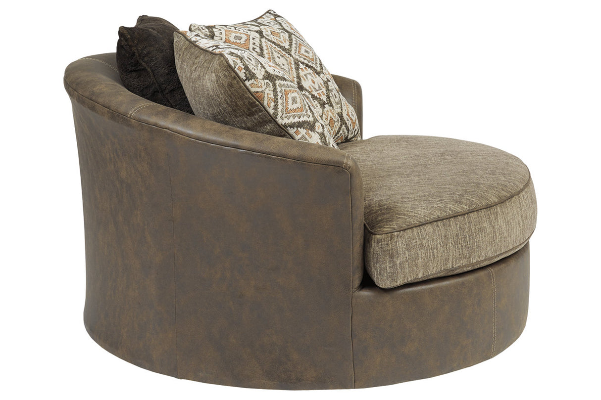 Abalone Chocolate Oversized Chair -  - Luna Furniture