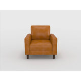 Malcolm Brown Faux Leather Chair from Homelegance - Luna Furniture