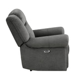 Brennen Charcoal Power Reclining Chair from Homelegance - Luna Furniture