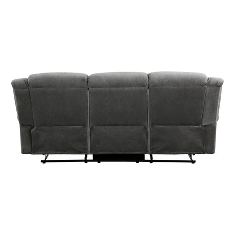Brennen Charcoal 2-Piece Double Reclining Set from Homelegance - Luna Furniture