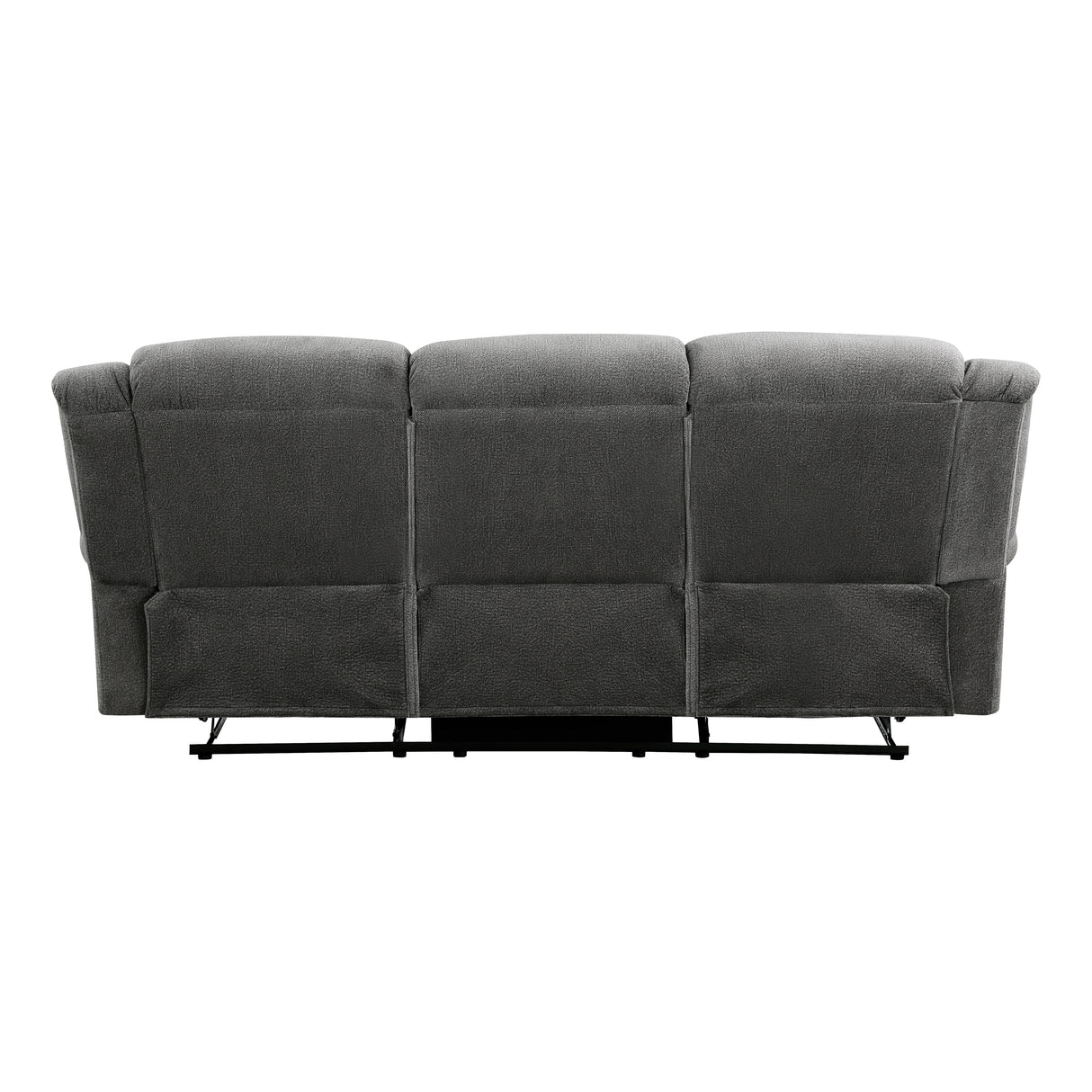 Brennen Charcoal Double Reclining Sofa from Homelegance - Luna Furniture