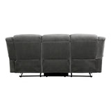 Brennen Charcoal Double Reclining Sofa from Homelegance - Luna Furniture