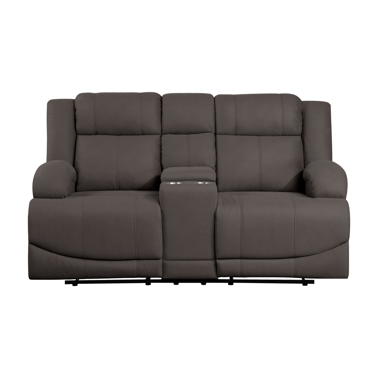 9207CHC-2 Double Reclining Love Seat with Center Console - Luna Furniture