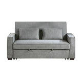 9238GY-3CL Convertible Studio Sofa with Pull-out Bed - Luna Furniture