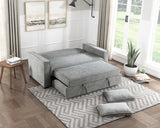 Alta Gray Convertible Studio Sofa with Pull-out Bed from Homelegance - Luna Furniture