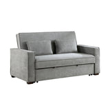 Alta Gray Convertible Studio Sofa with Pull-out Bed from Homelegance - Luna Furniture