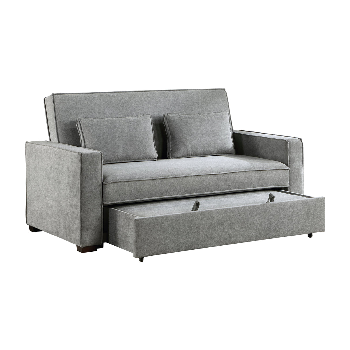 9238GY-3CL Convertible Studio Sofa with Pull-out Bed - Luna Furniture