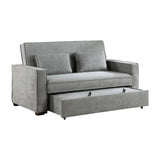 Alta Gray Convertible Studio Sofa with Pull-out Bed from Homelegance - Luna Furniture