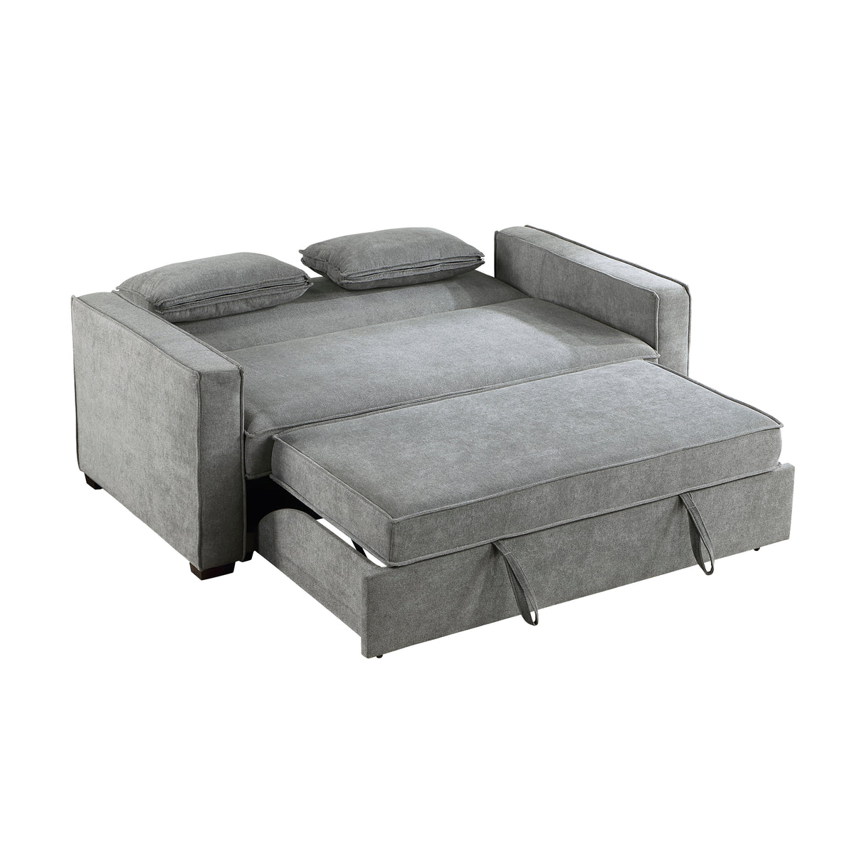 Alta Gray Convertible Studio Sofa with Pull-out Bed from Homelegance - Luna Furniture