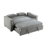 Alta Gray Convertible Studio Sofa with Pull-out Bed from Homelegance - Luna Furniture