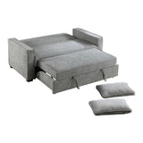 Alta Gray Convertible Studio Sofa with Pull-out Bed from Homelegance - Luna Furniture