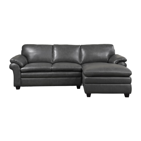 9267GY*22LRC (2)2-Piece Sectional with Right Chaise - Luna Furniture