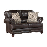 9268BRW*2 Sofa and Loveseat from Homelegance - Luna Furniture