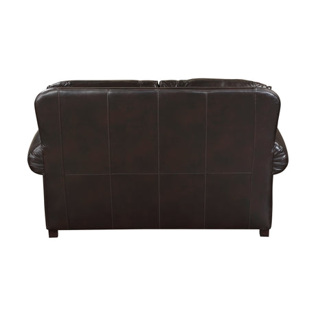 Milford Brown Loveseat from Homelegance - Luna Furniture