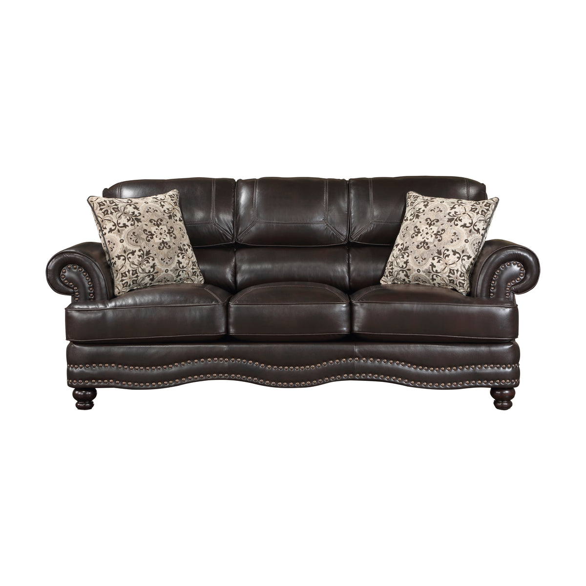 9268BRW-3 Sofa from Homelegance - Luna Furniture