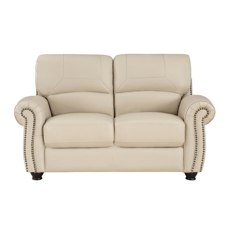 Foxborough Cream Loveseat from Homelegance - Luna Furniture