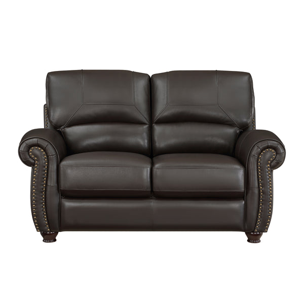 Foxborough Dark Brown Loveseat